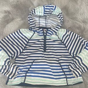 Hunter Target Rain jacket Striped Sz 6/6X Pull Over
